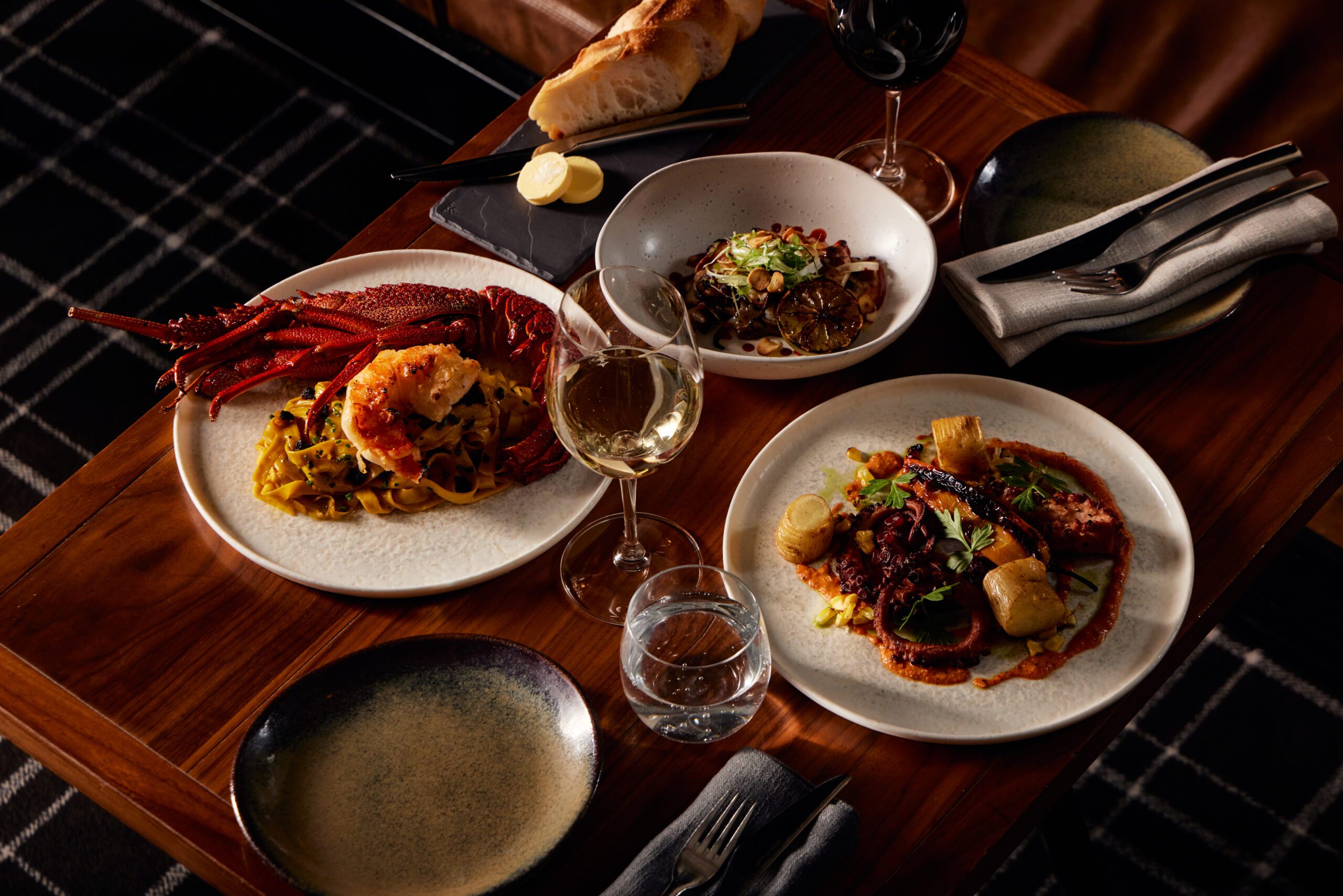 Food on table
