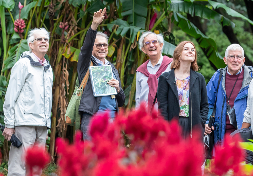 Older adults explore nature
