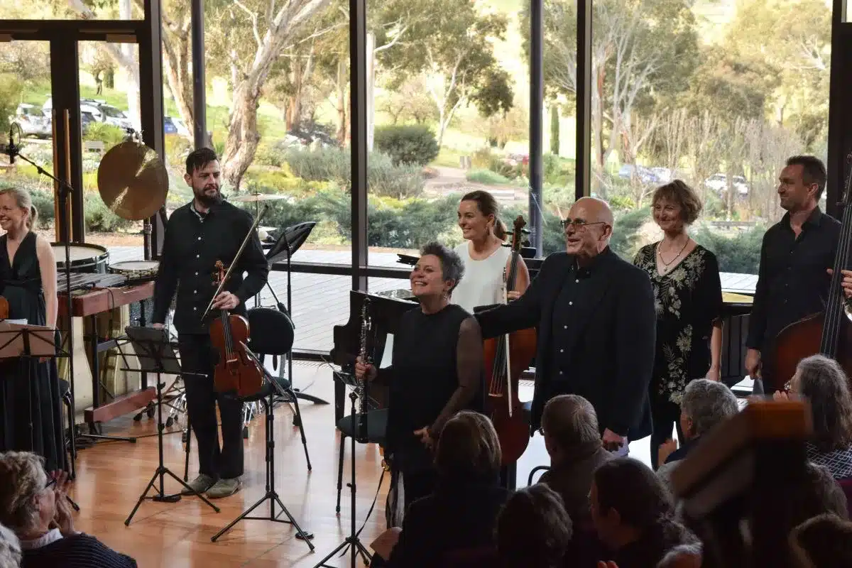 Artists of The Spirit of Compassion: A Tribute to Nigel Westlake performance at the 2019 UKARIA 24 Weekend.
