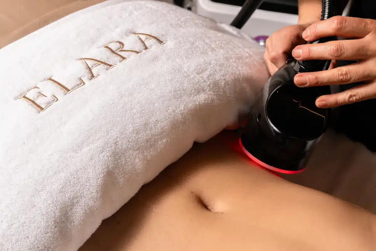 A woman enjoys a unique massage experience
