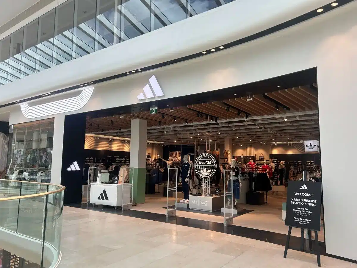 A large retail store with a prominent sign displayed on the front, indicating its name and offerings.
