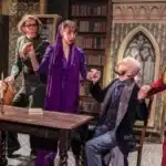 Adelaide fringe show cast on stage performing Murder, She Didn't Write