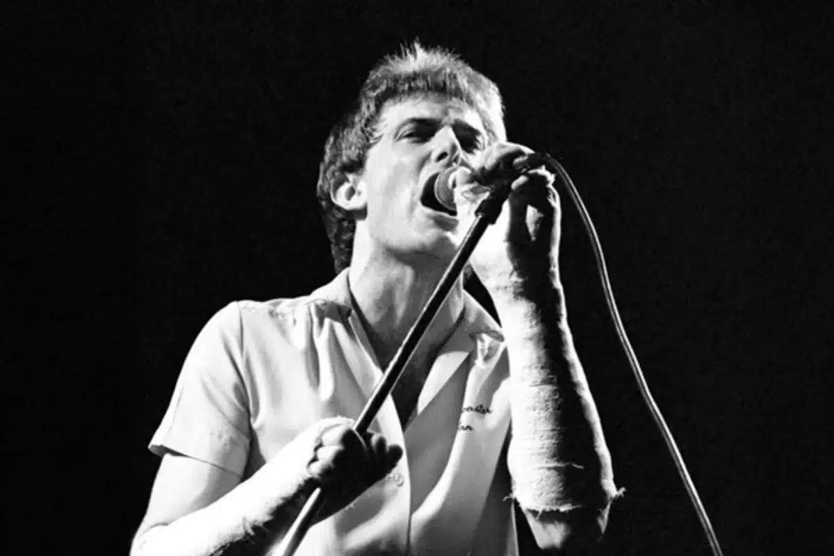 James Reyne musician on stage.