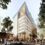 State Theatre Company South Australia redevelopment simulation - new building in Adelaide CBD.