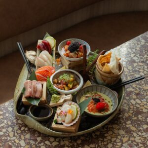 Sashimi platter at Tunki Ceviche & Woodfire Grill.