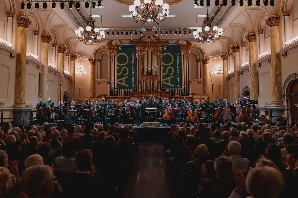 Adelaide Symphony Orchestra performance at Adelaide Town Hall, South Australia.