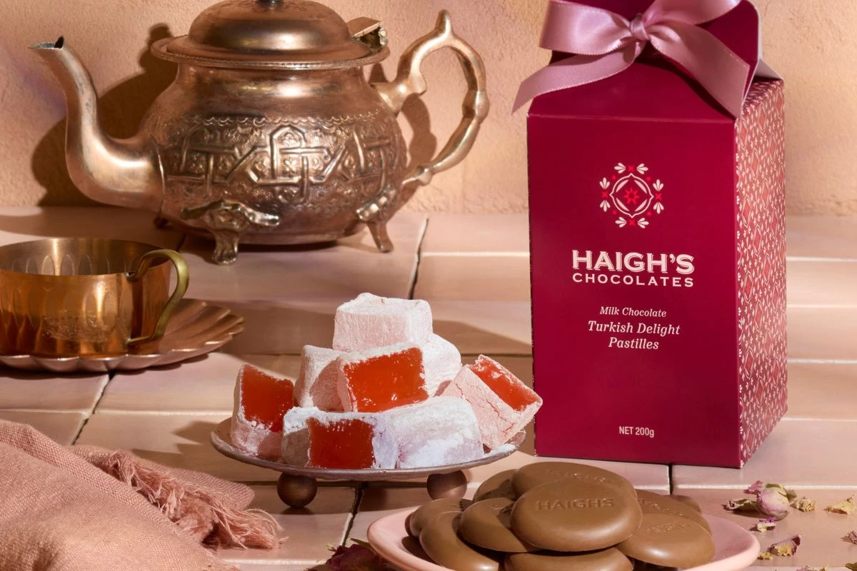 Haigh's Chocolates Mother's Day Turkish Delight selection.