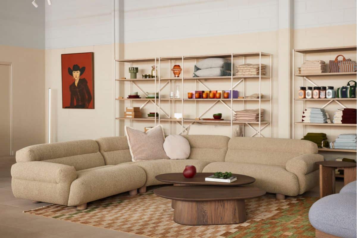 Jardan showroom, Adelaide displaying furniture and homewares.