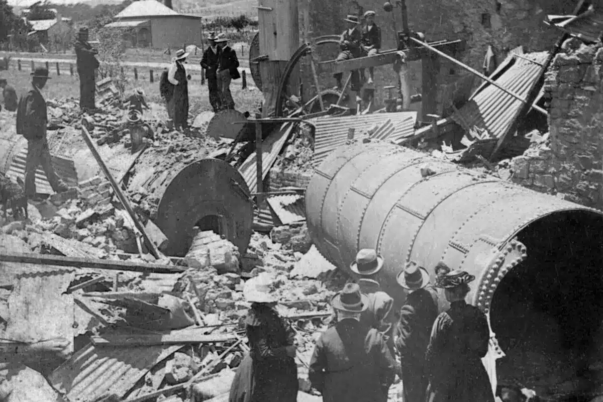 Historic Laucke flour mill heritage representing South Australian food production history