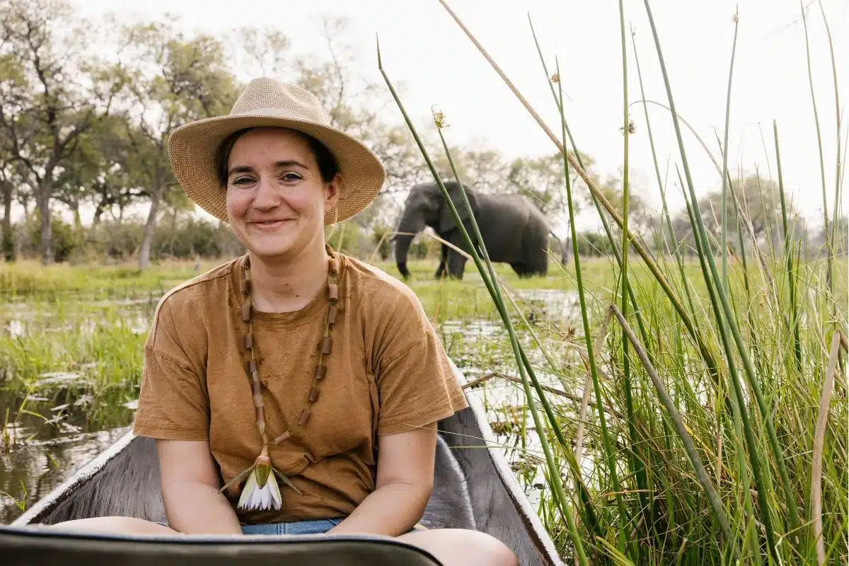 Photographer Kate Paneros on Safari in Africa.