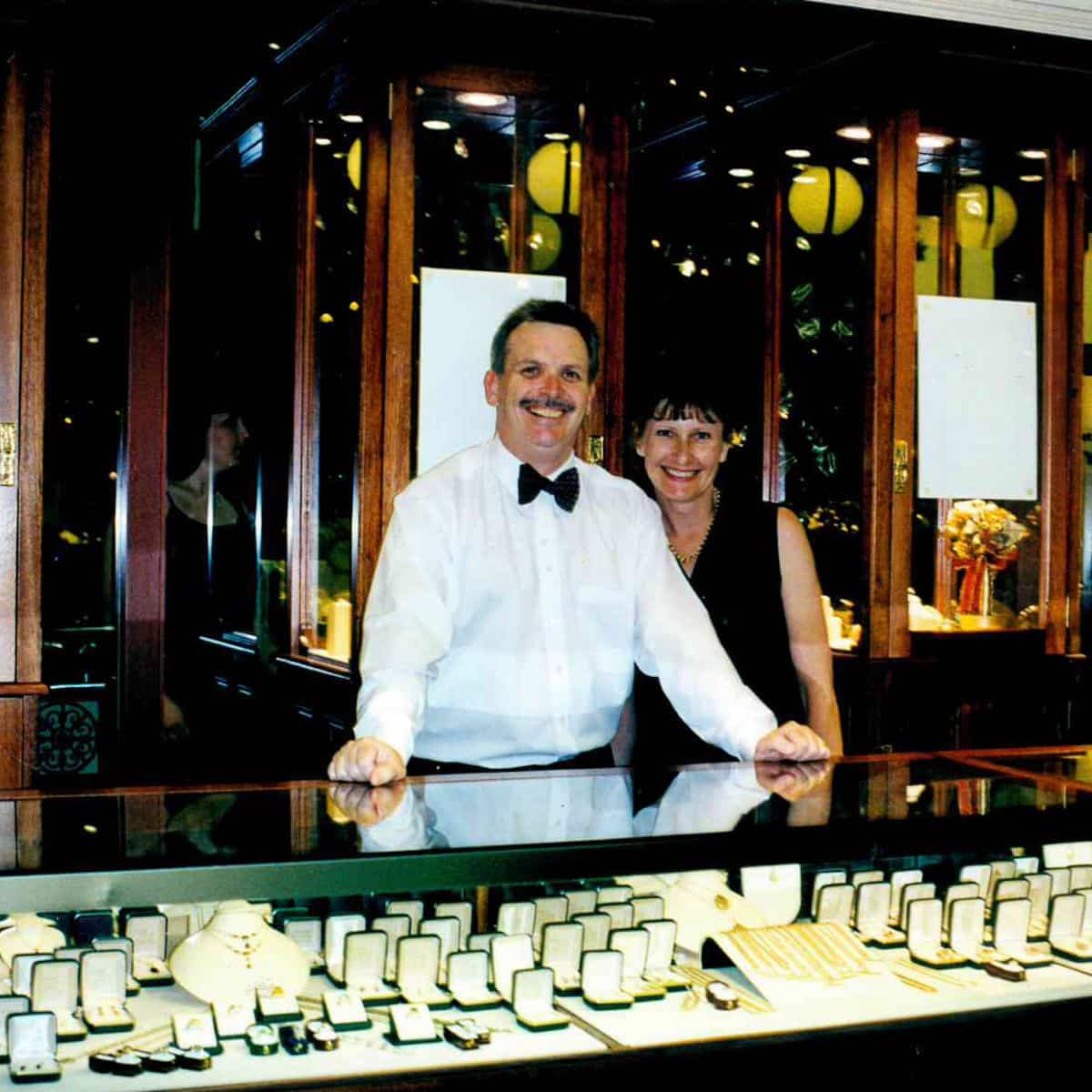 Gerard McCabe jeweller store opening in 1986.
