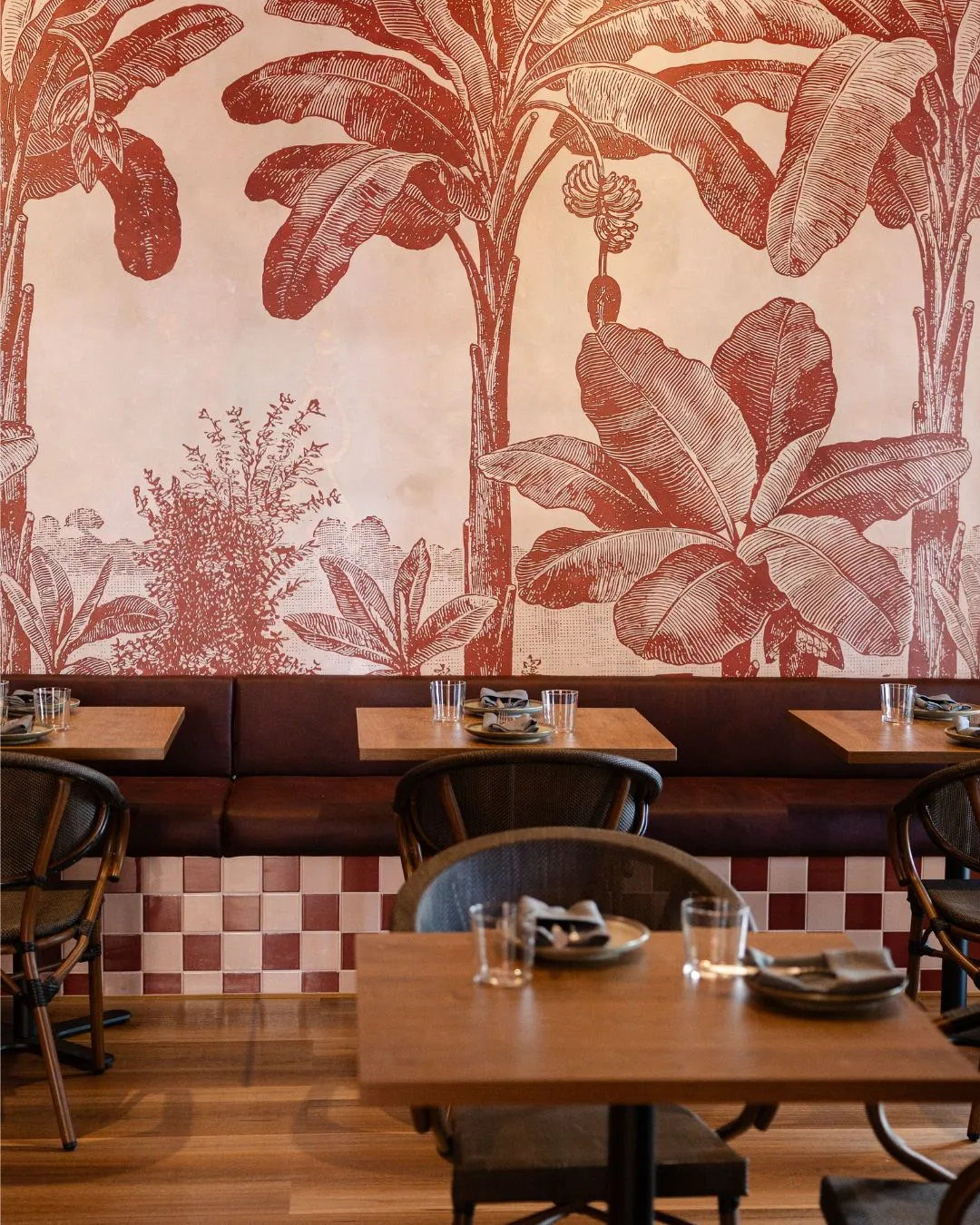 Picoso restaurant, Prospect Road, Adelaide, interior wallpaper and dining area.
