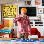 SALA Feature Artist, Troy-Anthony Baylis in his studio.