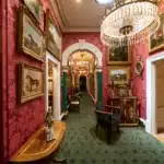 The main hall of Fermoy House at David Roche Gallery, North Adelaide, featuring the historic European and British collection.