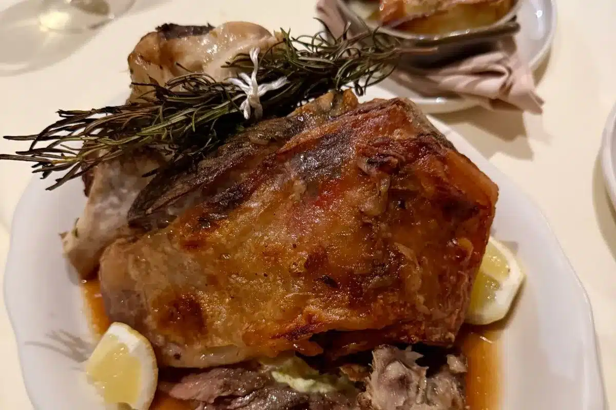 A plate of food from Omada restaurant, Adelaide.