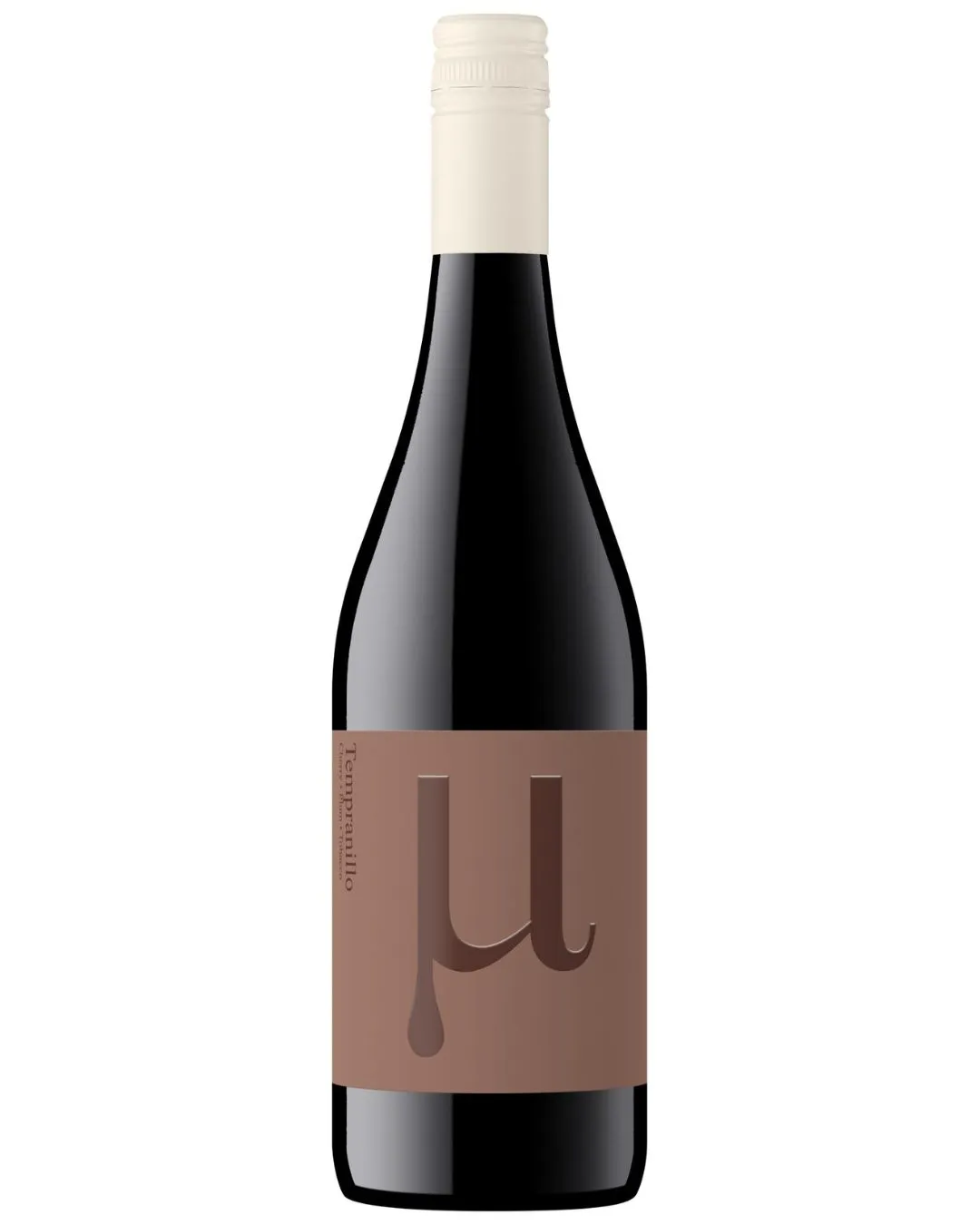A bottle of Mallee Estate "µ" Tempranillo red wine blend.