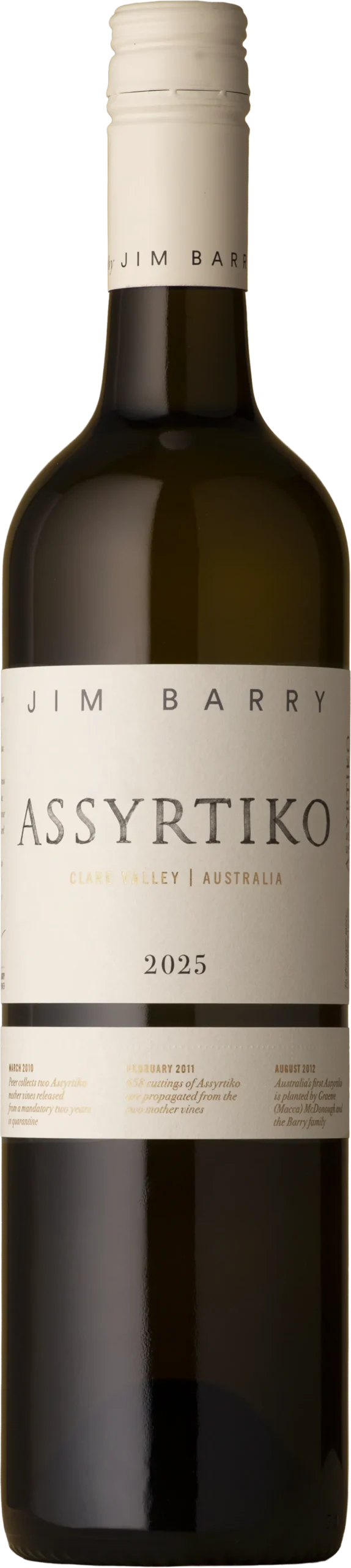 Wine bottle - JIM BARRY - Assyrtiko 2025.