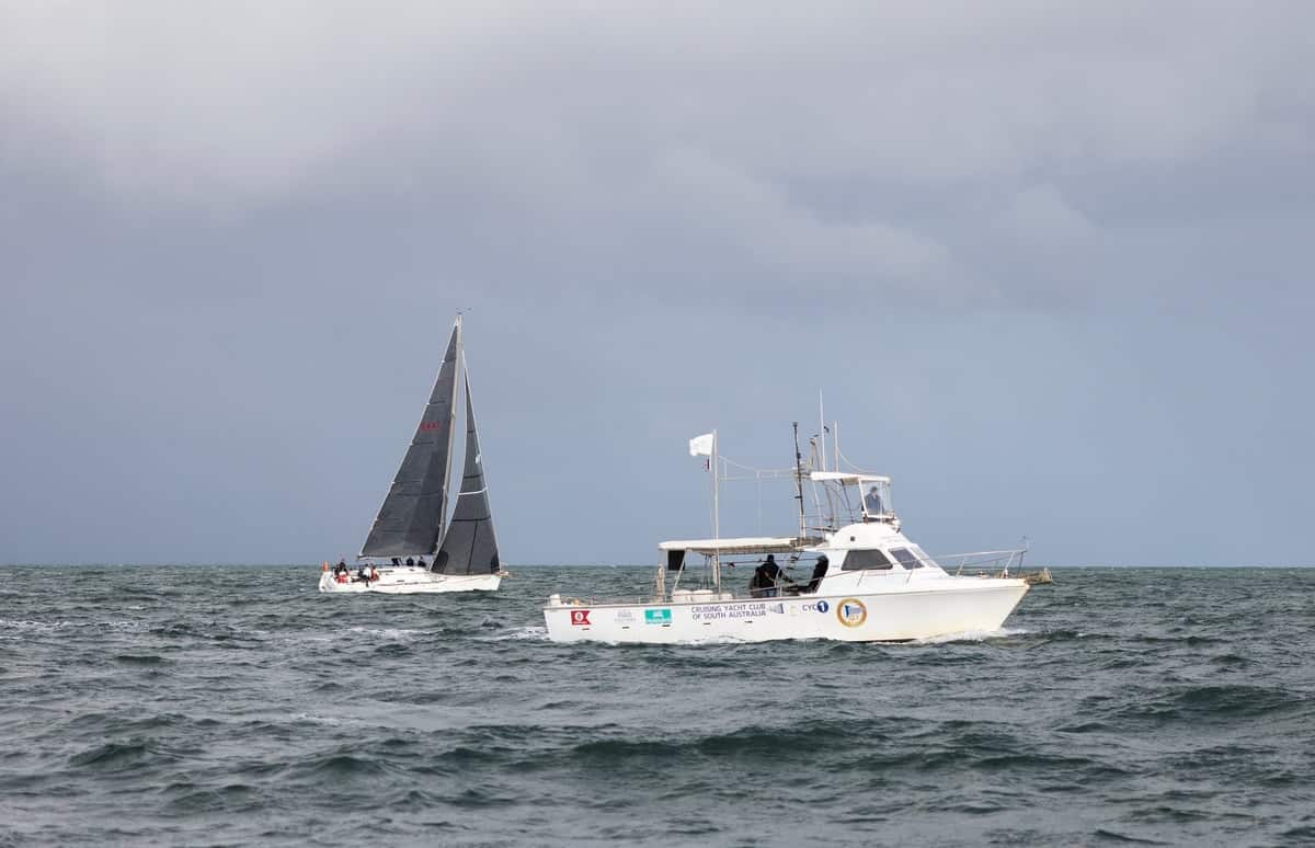 Sailing on the water at the Cruising Yacht Club