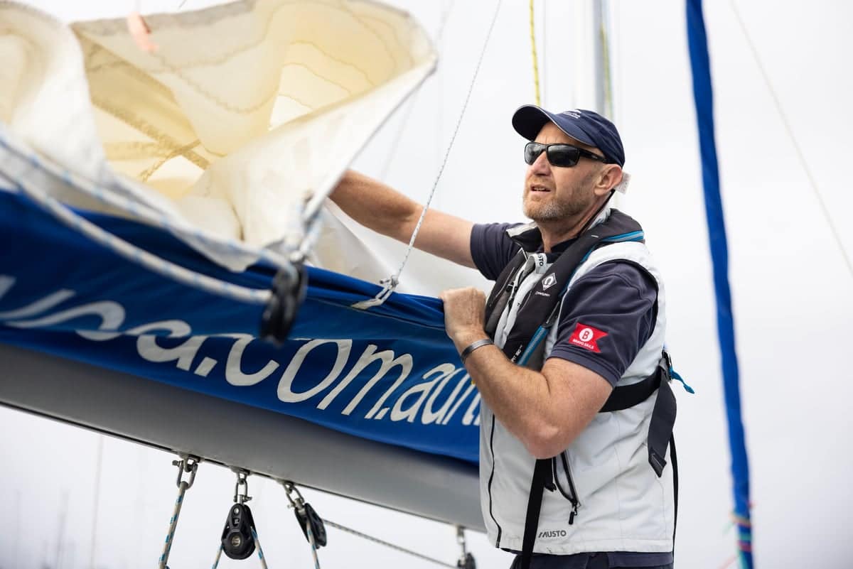 Pete Chambers teaching sailing techniques