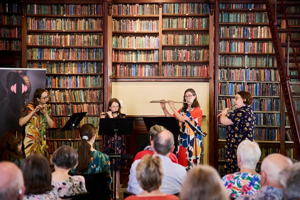 Coruscalia Collective performing chamber music at On the Terrace