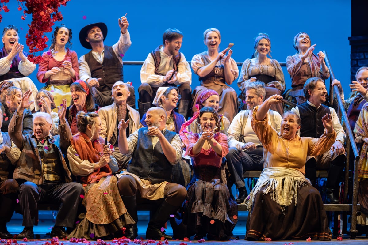 A scene from State Opera South Australia's production of Carmen at Her Majesty's Theatre
